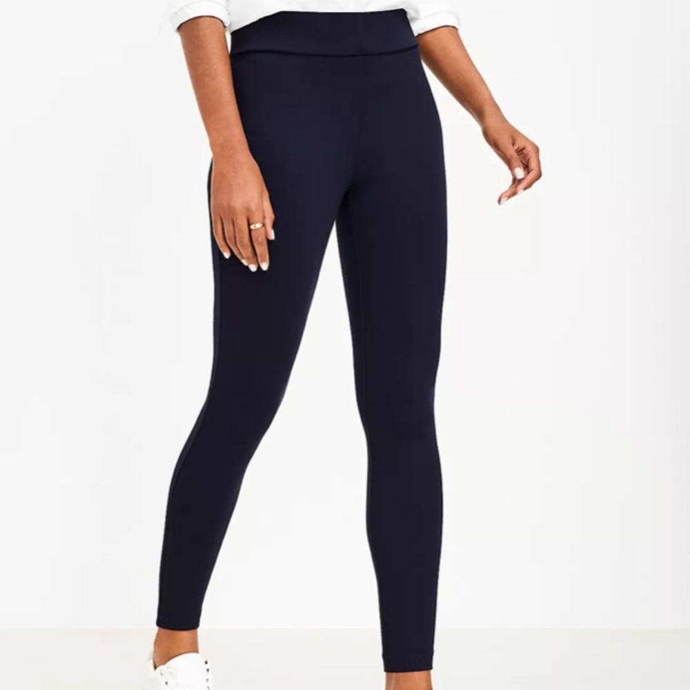 Loft navy pointe pants